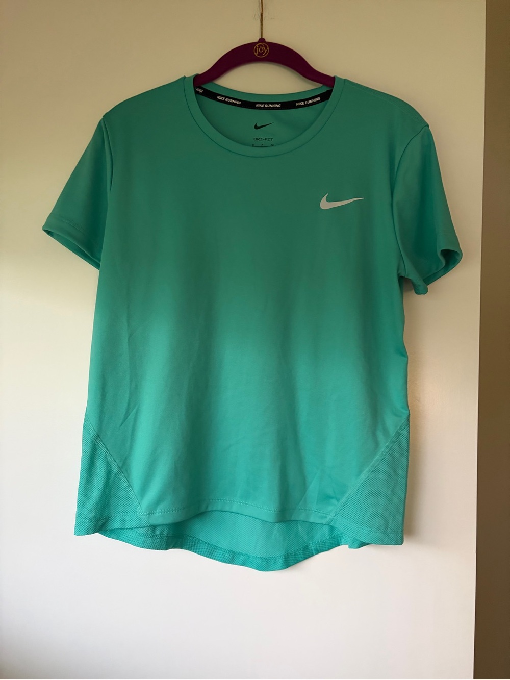 Nike Running Dri-FIT Scoop Neck Tee in Teal